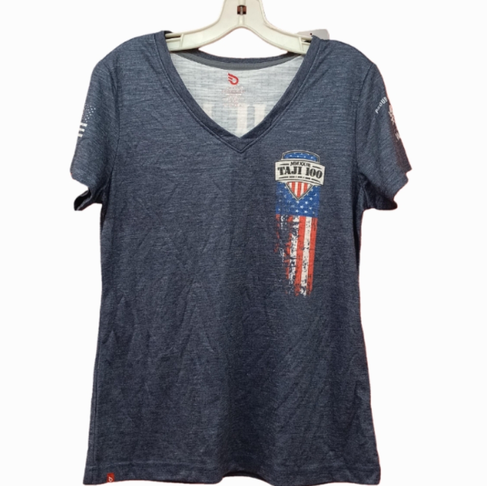 NWT Headsweats Blue Size M Patriotic Taji Tee